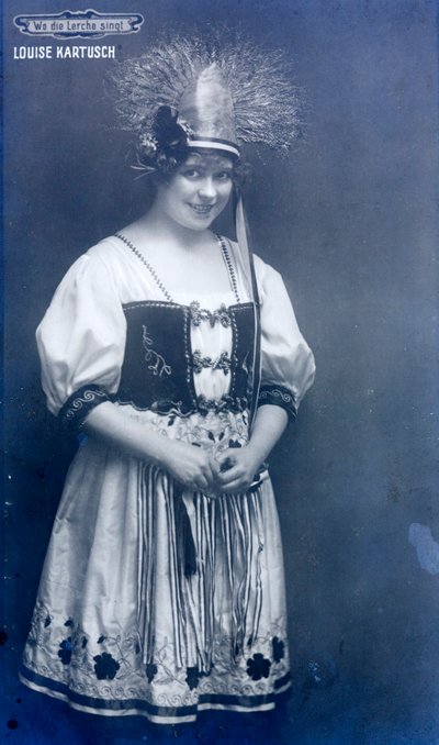 Louise Kartousch, itävaltalainen oopperalaulaja (m/w kuva) tekijältä Austrian Photographer