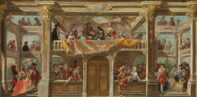 Naamiojuhla Bohemiassa, n. 1748 tekijältä Austrian School