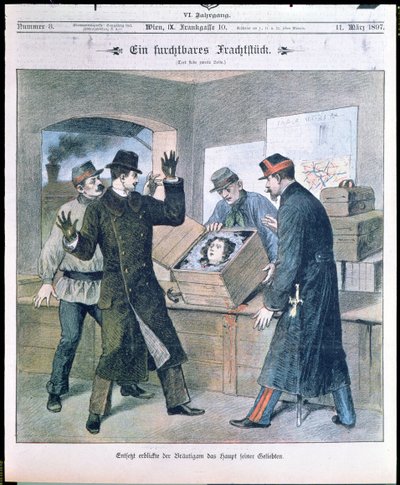 Kauhea lasti, Illustrierte Zeitungin etusivu, maaliskuu 1897 tekijältä Austrian School