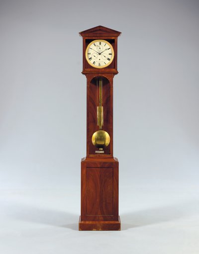 Kuukauden mittainen bodenstanduhr, jossa on yhtälö aika ja täysi kalenteri, 1806 tekijältä Austrian School