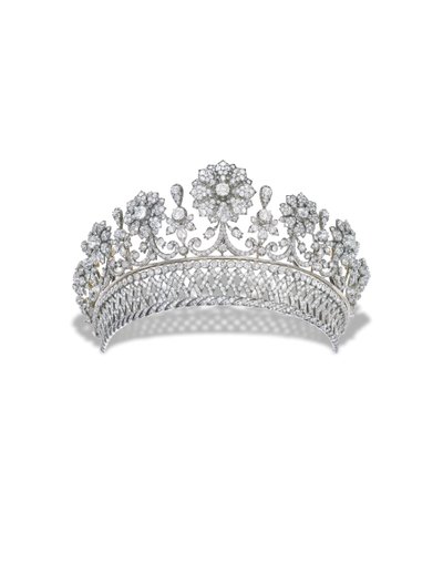 Kochert Antique Diamond Tiara (timantti, hopea ja kulta) tekijältä Austrian School