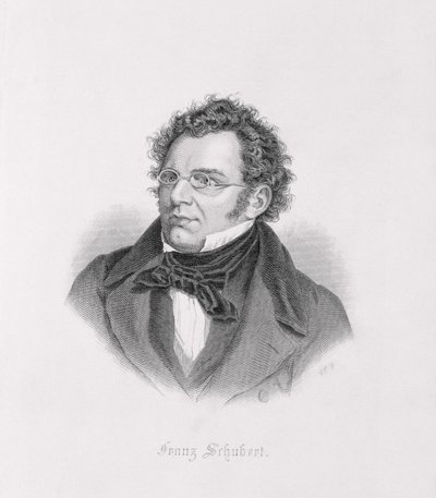 Franz Schubertin (1768-1827) muotokuva tekijältä Austrian School
