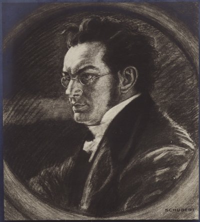 Franz Schubertin muotokuva tekijältä Austrian School