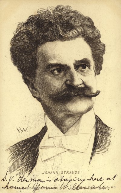 Johann Strauss II:n muotokuva tekijältä Austrian School