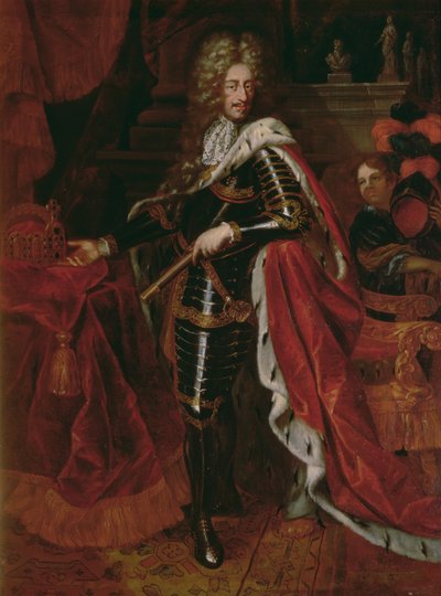 Pyhän Rooman keisarin (1640-1705) Leopold I:n muotokuva tekijältä Austrian School