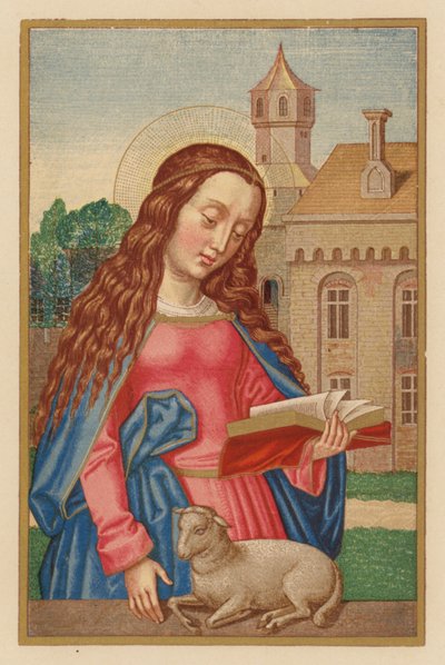 S Agnes (chromolitho) tekijältä Austrian School