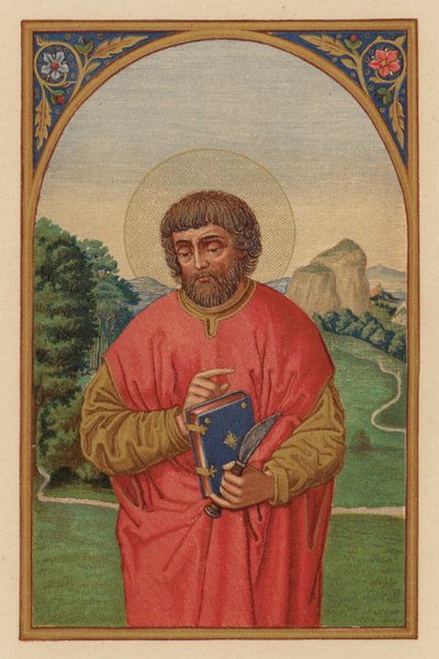 Pyhä Bartolomeus, apostoli (kromoliitti) tekijältä Austrian School