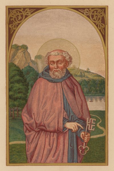 Pyhä Pietari, apostoli (kromoliitti) tekijältä Austrian School