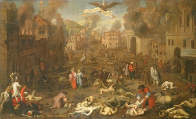 Ofenin myrsky 6. syyskuuta 1686 (öljy paneelissa) tekijältä Austrian School