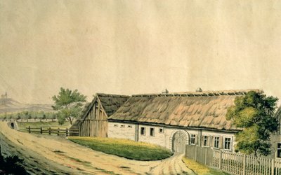 Franz Joseph Haydnin (1732-1809) syntymäpaikka Rohraussa, Ala-Itävallassa tekijältä Austrian School