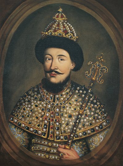 Venäjän tsaari Aleksis I Mihailovitšin muotokuva 1629-1676, 1670-luku tekijältä Austrian master