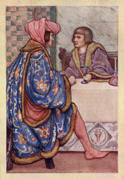 John Keats: Isabella, Or, The Pot Of Basil (väri litho) tekijältä Averil Mary Burleigh