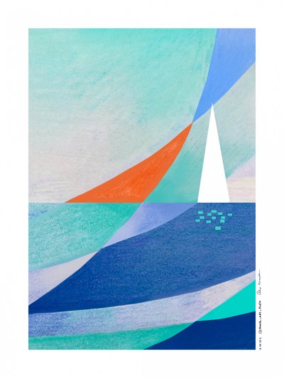 Geometrinen meripurjevene tekijältä Awol Art Alex