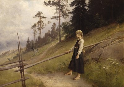 Dairymaid (öljy kankaalle) tekijältä Axel Hjalmar Ender