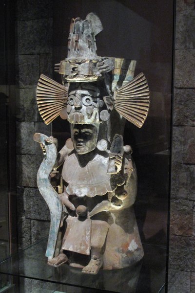 Suitsukepoltin jumalan Tlaloc muodossa, Tlahuac, myöhäinen postklassinen aika, n. 1500 tekijältä Aztec