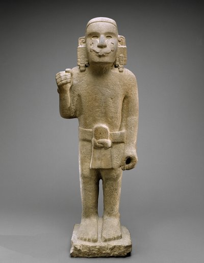 Standard-Bearer, Late Post Classic, 1200-1521 (vulkaaninen kivi) tekijältä Aztec
