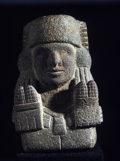 Aztec Art: Chicomecoatlin (nimeltään ausi Xilonen), piikan ja hedelmällisyyden jumalattaren esitys. Kansallinen antropologian museo, Meksiko tekijältä Aztec Aztec
