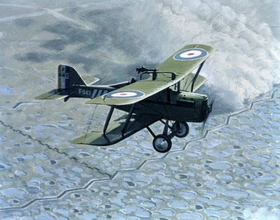 Royal Aircraft Factory SE5, yksipaikkainen Vickers- ja Lewis-ase, voimanlähteenä Hispano-Suiza tekijältä B. Withams