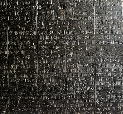 Dioriitti stela koodilla Hammurabi tekijältä Babylonian