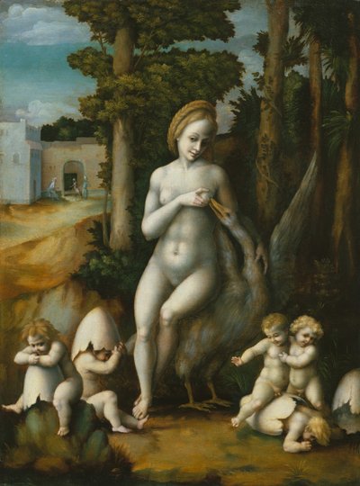 Leda ja joutsen. tekijältä Bacchiacca