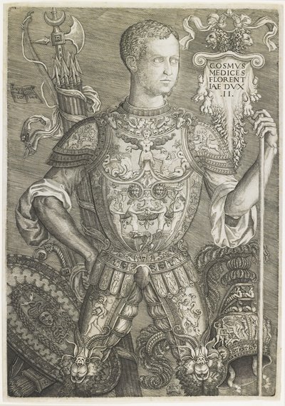 Cosmo I de Medici, kaiverrus Niccolo della Casa (fl. C.1543-48) tekijältä Baccio (after) Bandinelli