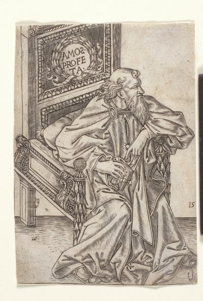 Amos, teoksesta "Profeetat", n. 1475 (kaiverrus) tekijältä Baccio Baldini