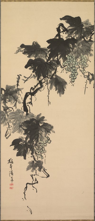 Viinirypäleet, 1800-luku. tekijältä Baikan Sugai