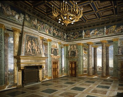 Hall of Perspectives (fresko) tekijältä Baldassarre Peruzzi
