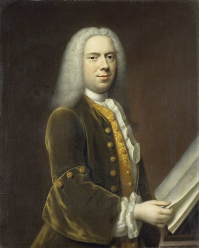 Miehen muotokuva, luultavasti Cornelis Troost (1696-1750) tekijältä Balthasar Denner