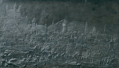 Maria Teresan ratsastus kruunauskukkulalla Pressburgissa 25. kesäkuuta 1741 tekijältä Balthasar Ferdinand Moll