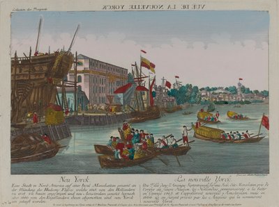 ?Näkymä New Yorkista?, noin 1776 tekijältä Balthasar Friedrich Leizelt