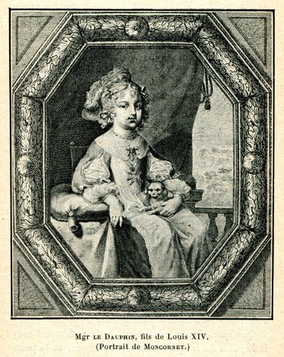 Cabanès, ruhtinaiden koulutus005 Dauphin, Ludvig XIV:n poika, herra Dauphin tekijältä Balthasar Moncornet