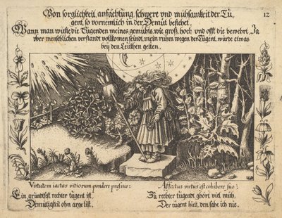 Huolellisesta arvostuksesta, raskaudesta ja hyveen työstä, erityisesti nöyryydestä..., 1652. tekijältä Balthasar Schwan
