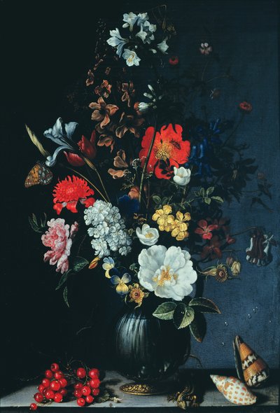 Asetelma kukkien kanssa tekijältä Balthasar van der Ast
