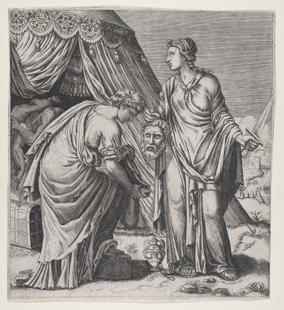 Judith Holofernesin pään kanssa. tekijältä Balthazar van den Bos