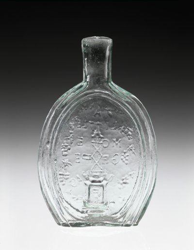 Kuviopullo, n. 1847 (lyijytön lasi) tekijältä Baltimore Glass Works