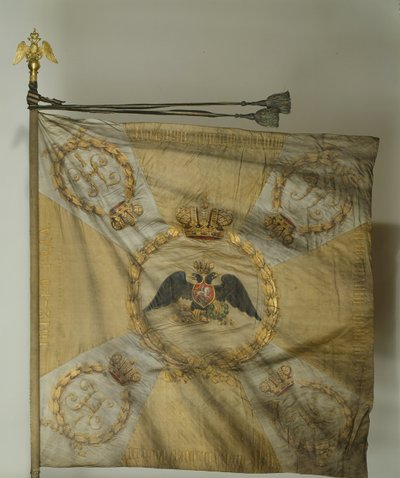 Pyhän Yrjön jalkaväkirykmentin lippu Nikolai I:n aikaan, 1830-1840 tekijältä Banners and Standards Flags