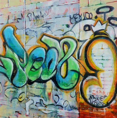 Värikäs graffitipommi tekijältä Barbara Piatti