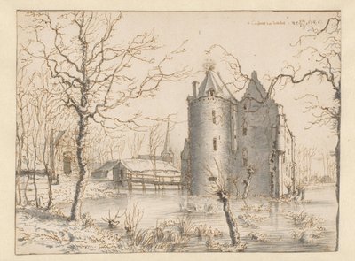 Näkymä Frisselsteinin linnalle, Veghel tekijältä Barend Klotz (attributed to)