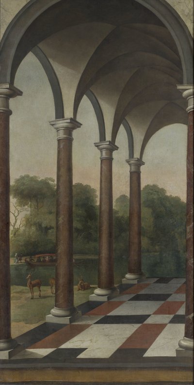 Pylväikkö antaa puistoon tekijältä Barent Fabritius (attributed to)