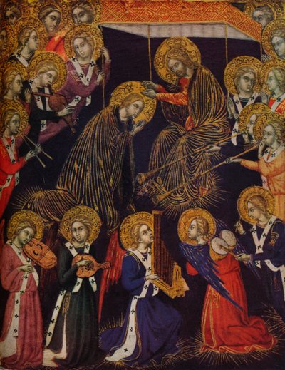 Neitsyen kruunaus, 1374 tekijältä Barnaba da Modena