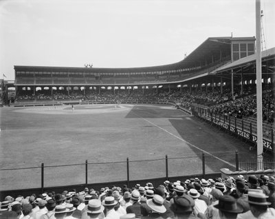 Comiskey Park, Chicago, Illinois, Yhdysvallat, noin 1910 (s/w-kuva). tekijältä Barnes and Crosby