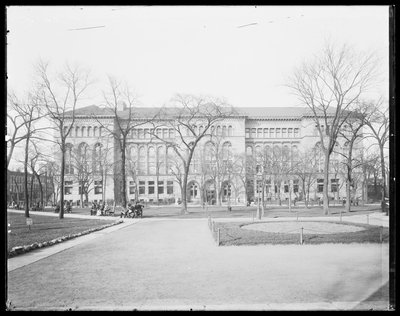 Newberryn kirjasto, Chicago, Illinois, Yhdysvallat, noin 1905 (s/w-kuva). tekijältä Barnes and Crosby