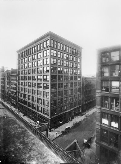Williams Building, Chicago, Illinois, USA, n. 1905 (b/w valokuva) tekijältä Barnes and Crosby