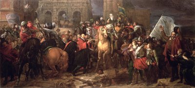 Henri IV:n saapuminen Pariisiin, 22. maaliskuuta 1594 (maalattu 1817) tekijältä Baron François Pascal Simon Gérard
