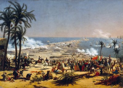 Aboukirin taistelu 25. heinäkuuta 1799 tekijältä Baron Lejeune Louis François