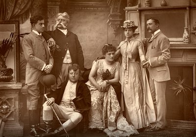 Drury Lane Company elokuvassa A Run of Luck, Drury Lane -teatterissa Lontoossa, 1886 tekijältä Barraud