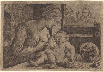 Madonna kallon kanssa tekijältä Barthel Beham