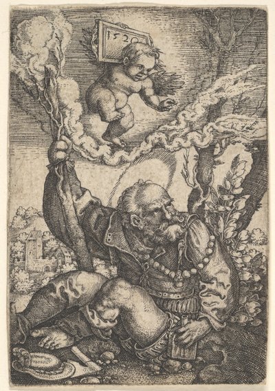 St. Christopher, 1500-luvun alku. tekijältä Barthel Beham