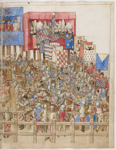 Enluminure du Livre des turnaus du Roi René d